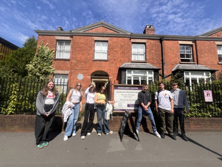 Year 12 Sociology students visit the Pankhurst Centre in Manchester